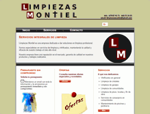 Tablet Screenshot of limpiezasmontiel.com